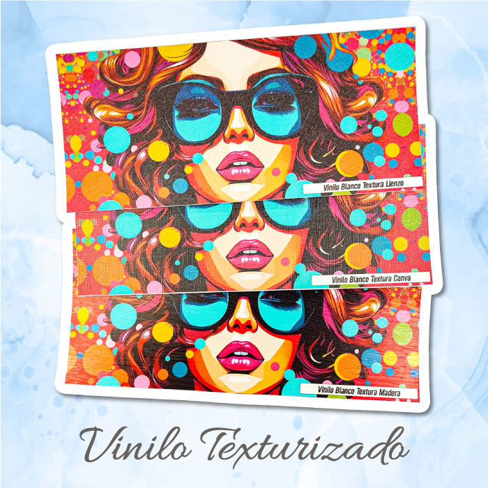 Vinilo texturizado impreso