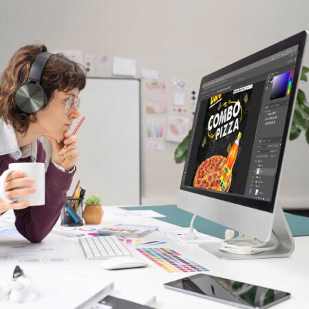 elaboración de diseños para pendón publicitario