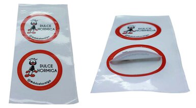 Tarjetas de presentacion adhesivas