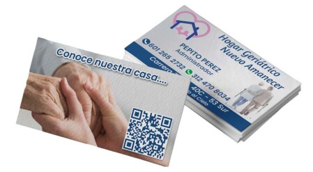 Tarjetas de presentacion adhesivas